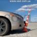 Дорожный сигнальный конус с вехой ДС9-2 низкая цена в грн, в т.ч. с НДС, доставка по всей Украине