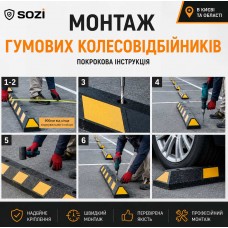 Монтаж резиновых колесоотбойников в Киеве + инструкция по самостоятельной установке Монтаж резиновых колесоотбойников в Киеве + инструкция по самостоятельной установке