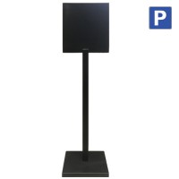 Переносное ограждение для парковки - табличка ТП-03 чёрная 300х300мм