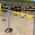 Стойки с вытяжными красно-белыми лентами 3 метра  ЛТ02 - по  цене в грн
