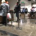 Стойки с вытяжными красно-белыми лентами 3 метра  ЛТ02 - по  цене в грн