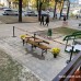 Стойки с ограничительными лентами с логотипом 2 м - низкая цена от производителя